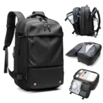 Mochila de compresión al vacío para hombre, bolsa de viaje para ordenador portátil de 17 pulgadas, de gran capacidad, para negocios y escuela 6 Mochila de compresión al vacío para hombre, bolsa de viaje para ordenador portátil de 17 pulgadas, de gran capacidad, para negocios y escuela 6