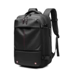 Mochila de compresión al vacío para hombre, bolsa de viaje para ordenador portátil de 17 pulgadas, de gran capacidad, para negocios y escuela – Negro 4 Mochila de compresión al vacío para hombre, bolsa de viaje para ordenador portátil de 17 pulgadas, de gran capacidad, para negocios y escuela – Negro 4