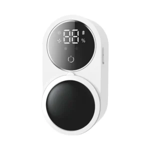 Mini esterilizador de cepillo de dientes de viaje recargable portátil, interruptor de inducción con pantalla de carga, estuche esterilizador de cepillo de dientes UV – Blanco 1