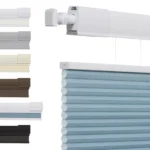 Persianas de nido de abeja para ventanas, sin herramientas, tela de celda de 1 “, aislamiento térmico inalámbrico, reducción de ruido – Blue Filtering 15