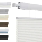 Persianas de nido de abeja para ventanas, sin herramientas, tela de celda de 1 “, aislamiento térmico inalámbrico, reducción de ruido – White Filtering 12