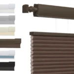 Persianas de nido de abeja para ventanas, sin herramientas, tela de celda de 1 “, aislamiento térmico inalámbrico, reducción de ruido – Brown Filtering 16