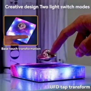 Adorno creativo Maglev, luz de cielo estrellado OVNI, rotación Universal, iluminación colorida, regalo de decoración de escritorio para el hogar y la Oficina 2