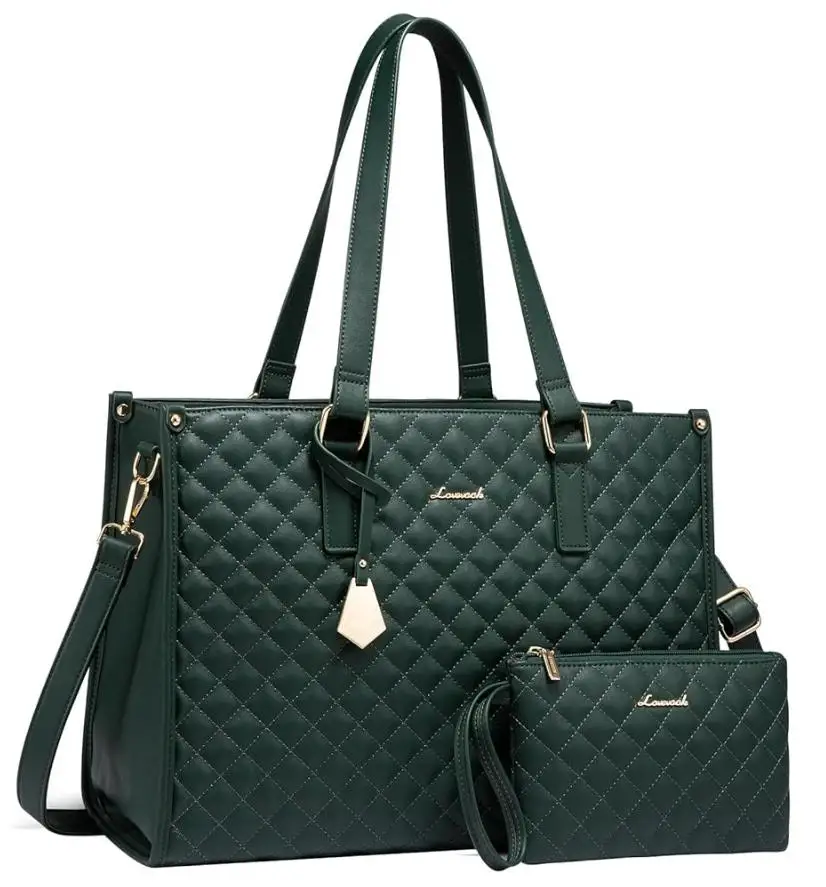 LOVEVOOK Bolsa de almuerzo para mujer, bolsa para laptop de 15.6 pulgadas con compartimento aislado para el almuerzo, bolso acolchado de gran capacidad para computadora con bolso para negocios – QWE005 4 LOVEVOOK Bolsa de almuerzo para mujer, bolsa para laptop de 15.6 pulgadas con compartimento aislado para el almuerzo, bolso acolchado de gran capacidad para computadora con bolso para negocios – QWE005 4