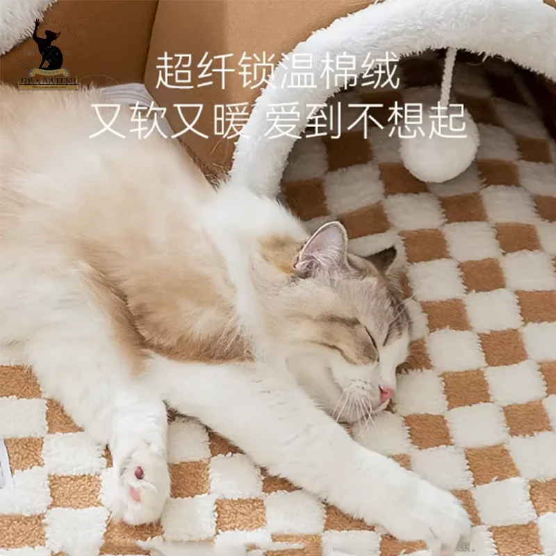 Casa de cama tipo túnel para gatos con juguete de Ballet de peluche Peekaboo, acento de tubo para gatitos de interior para gatos pequeños múltiples para conejos 4 Casa de cama tipo túnel para gatos con juguete de Ballet de peluche Peekaboo, acento de tubo para gatitos de interior para gatos pequeños múltiples para conejos 4