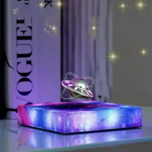 Adorno creativo Maglev, luz de cielo estrellado OVNI, rotación Universal, iluminación colorida, regalo de decoración de escritorio para el hogar y la Oficina 1