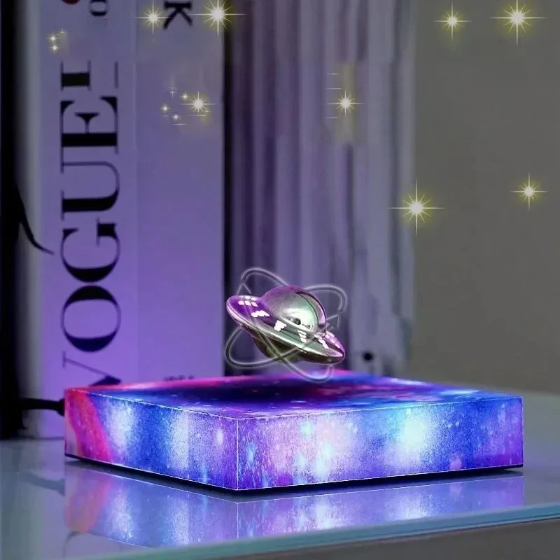 Adorno creativo Maglev, luz de cielo estrellado OVNI, rotación Universal, iluminación colorida, regalo de decoración de escritorio para el hogar y la Oficina 1 Adorno creativo Maglev, luz de cielo estrellado OVNI, rotación Universal, iluminación colorida, regalo de decoración de escritorio para el hogar y la Oficina 1