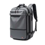 Mochila de compresión al vacío para hombre, bolsa de viaje para ordenador portátil de 17 pulgadas, de gran capacidad, para negocios y escuela – Gris 7 Mochila de compresión al vacío para hombre, bolsa de viaje para ordenador portátil de 17 pulgadas, de gran capacidad, para negocios y escuela – Gris 7